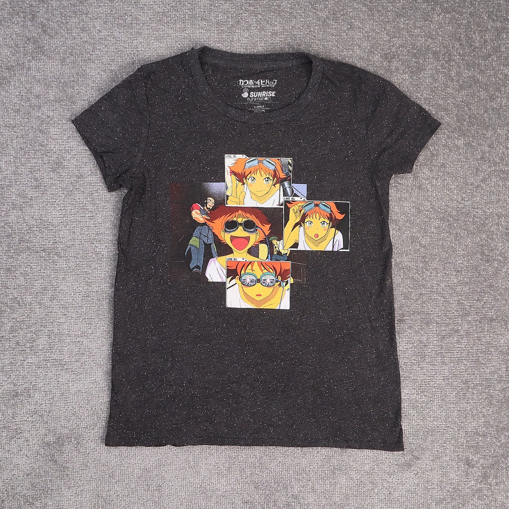 Cowboy Bebop Anime Sunrise Funimation XS Gray Short Sleeve T-Shirt